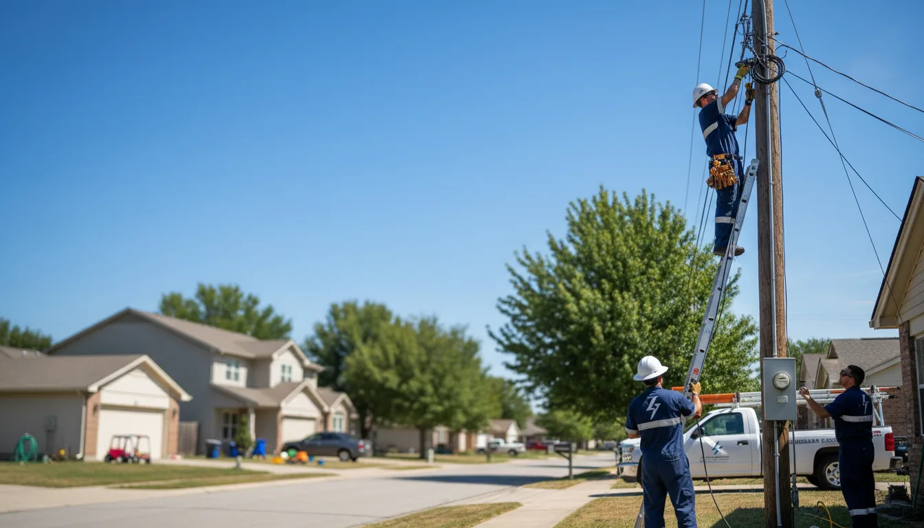 Residential electrician providing installation services in Mcdonald, OH